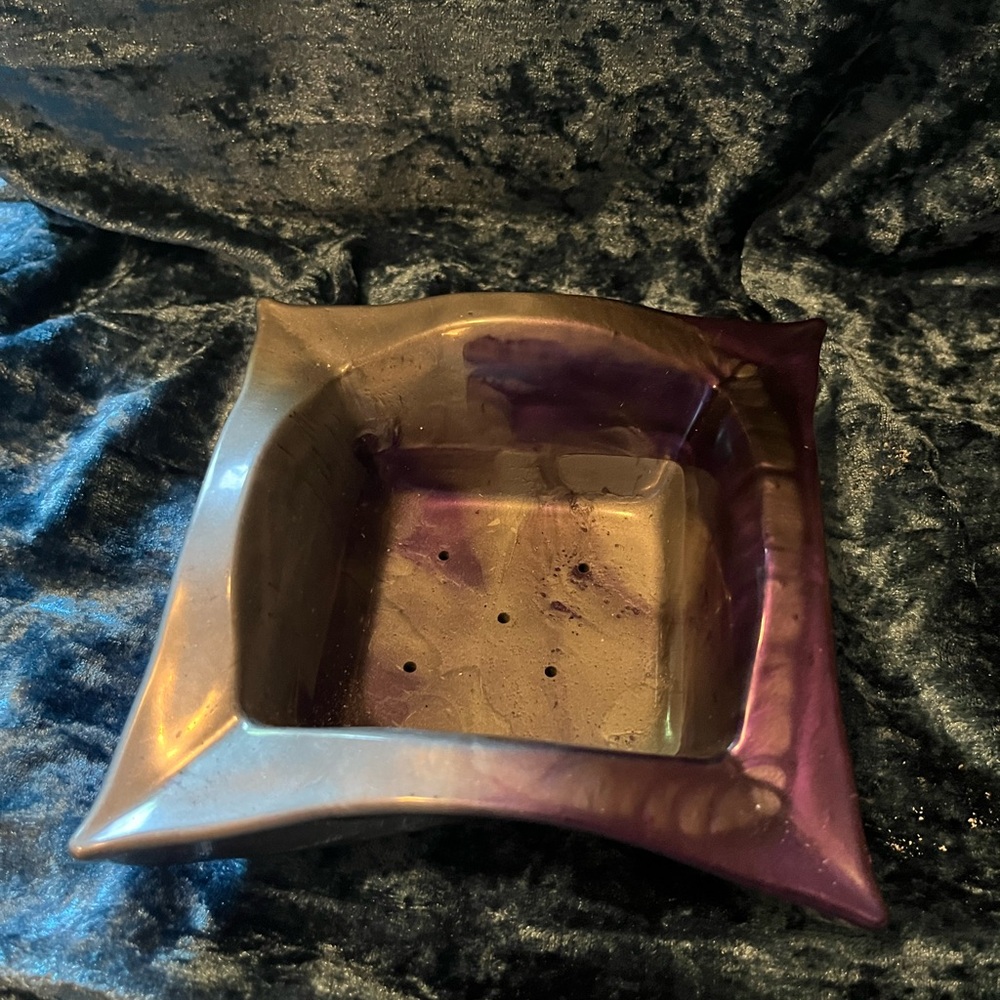 Purple and Silver Plant Pot